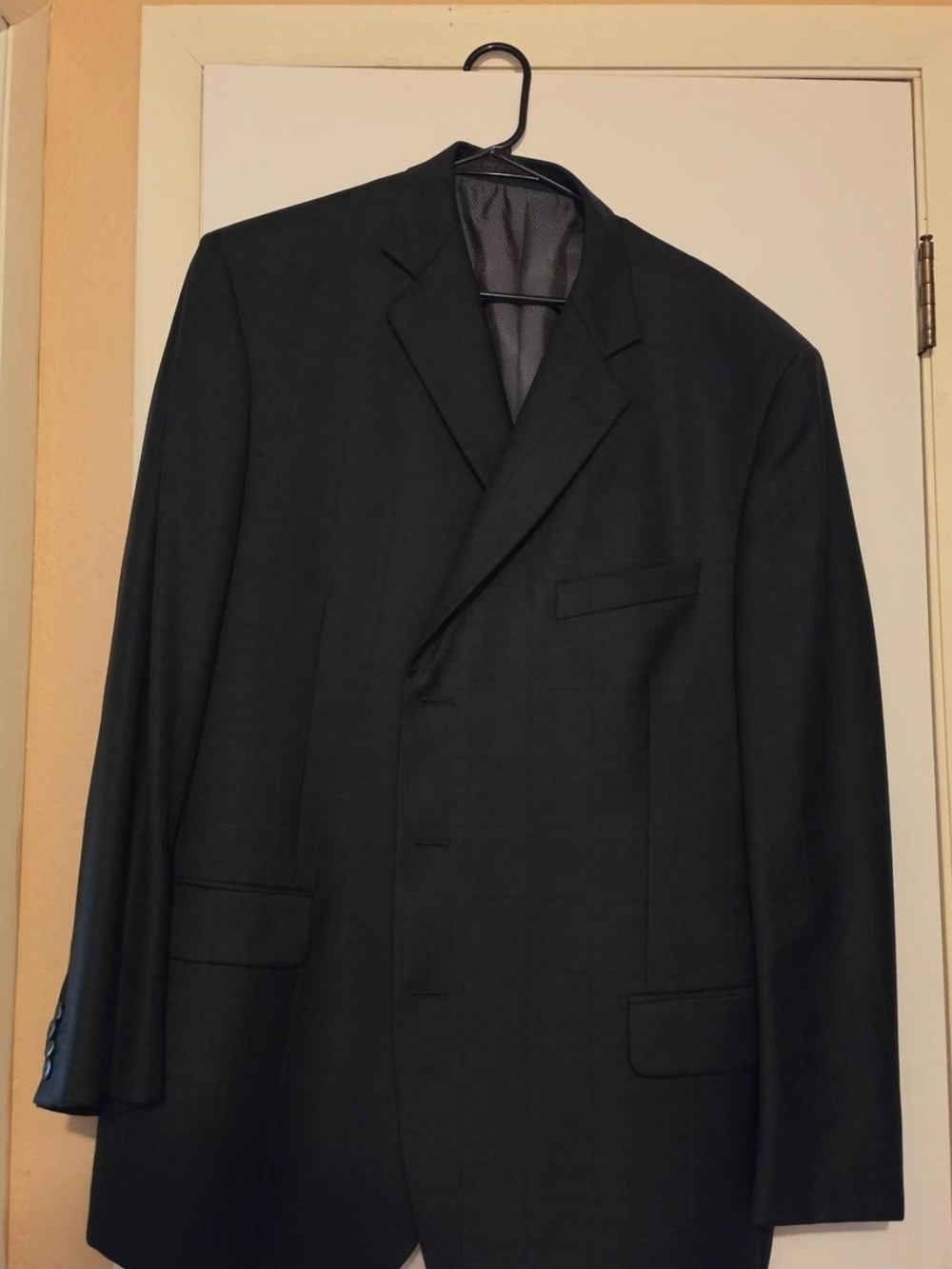 Luigi Bianchi Mantova Dark Gray Men's Single-Breasted Blazer